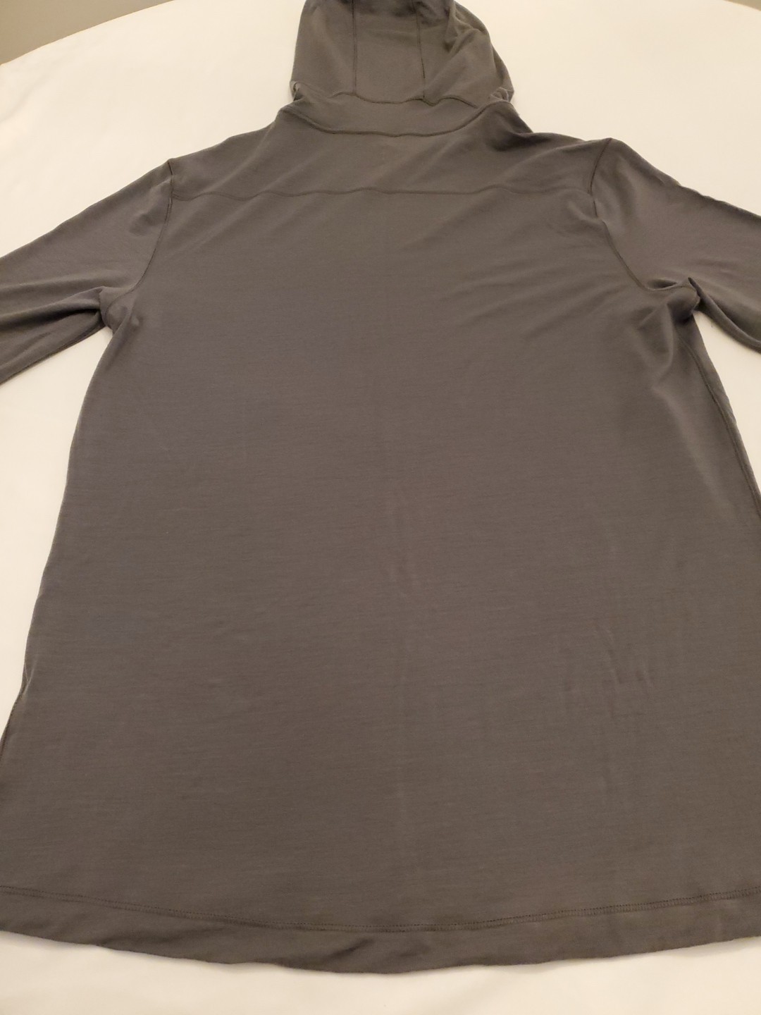 PROOF MERINO LONG SLEEVE HOODY BRAND NEW NO TAGS MEDIUM MAGNET GRAY gallery