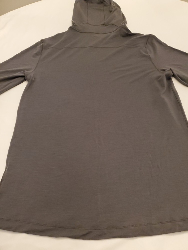 PROOF MERINO LONG SLEEVE HOODY BRAND NEW NO TAGS MEDIUM MAGNET GRAY