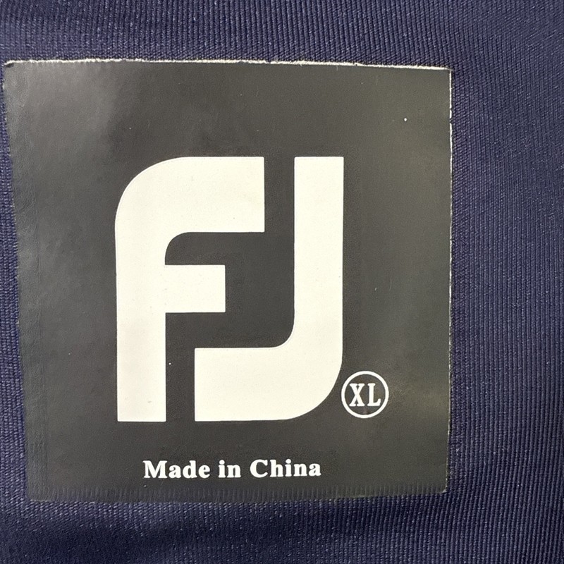 Footjoy Mens 1/4 Zip Extra Large Navy FJ Golf Shirt Pullover performance logo gallery