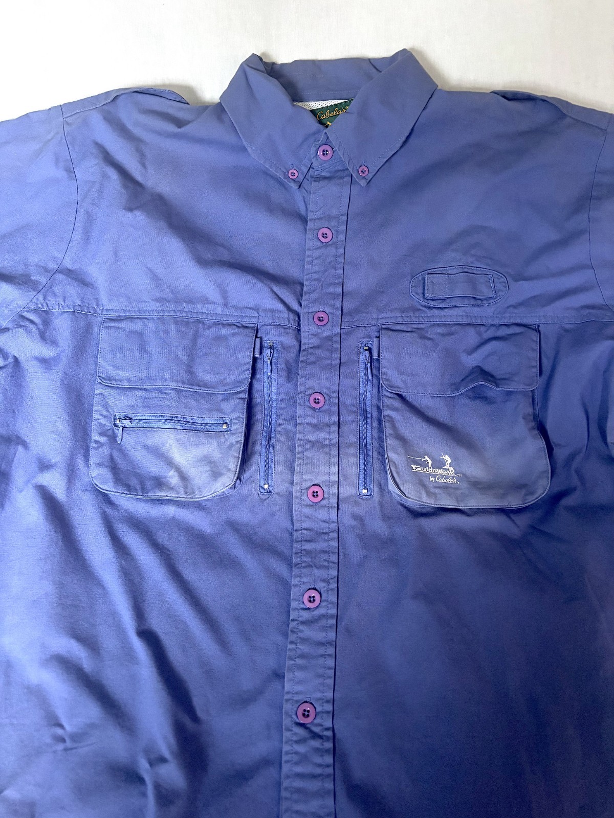 Cabela's Guidewear Fishing Hunting Shirt Men XL NEW Blue gallery