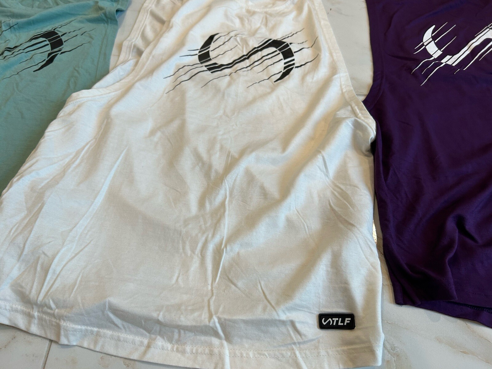 TLF Take Life Further Men’s Drop Tank Tops Stringers Gym Tee Lot Of 3 S Small gallery