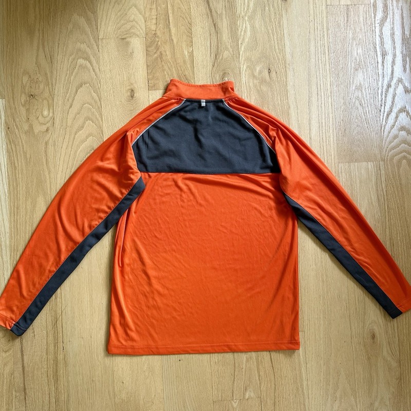US Army Orange 1/4 Zip Performance Pullover - Men Medium - J America Sportswear gallery
