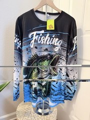 NWT Men’s Dri Fit Fishing Long Sleeve Shirt Cycling Sz large