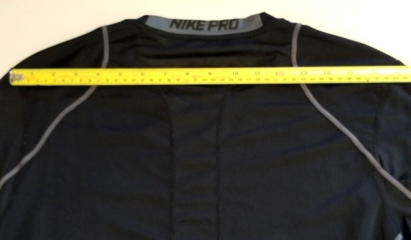 NikePro Dri-Fit Vent Tech Run Training Long Sleeve Black Activewear Shirt Sz M gallery
