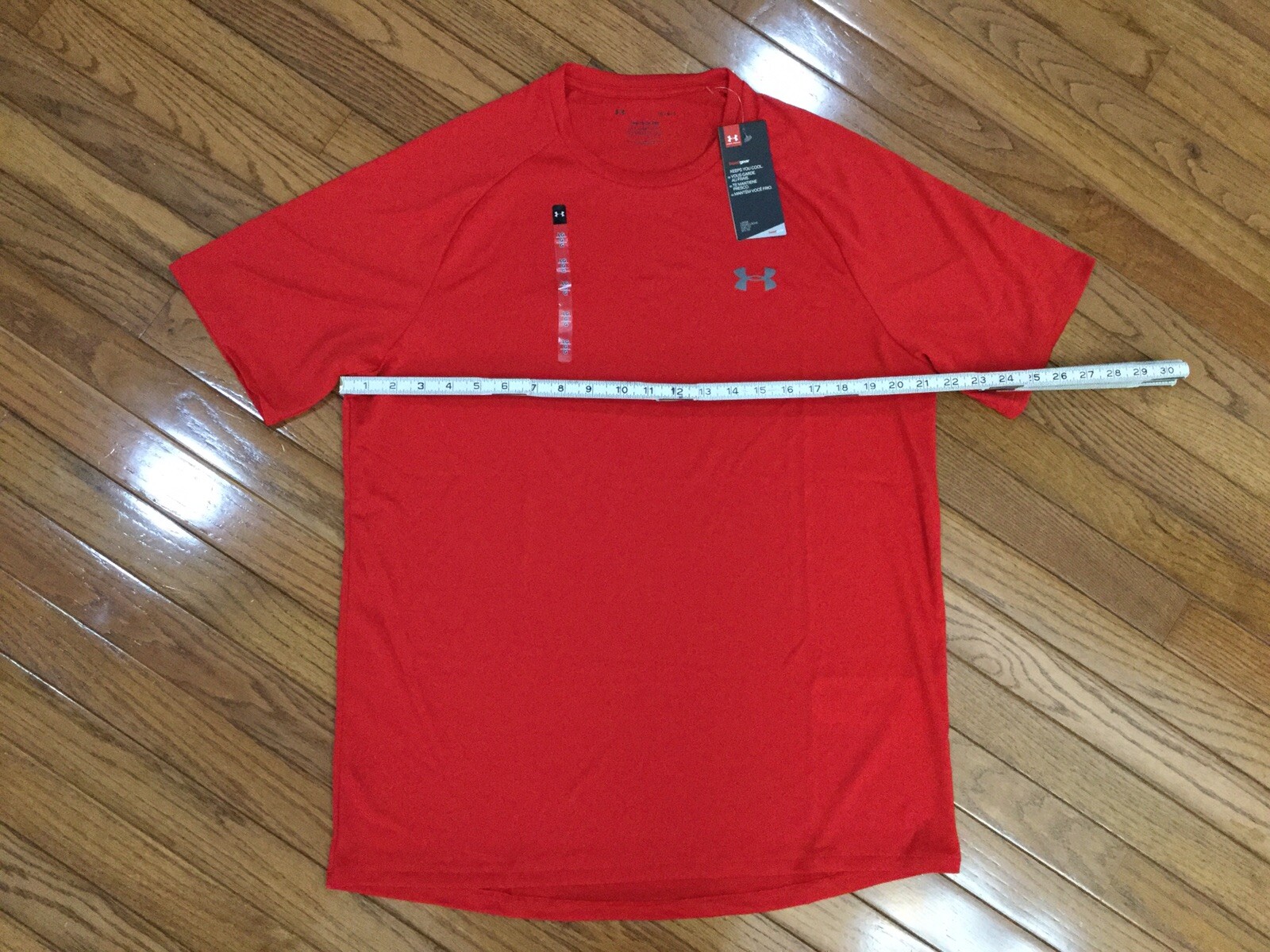 NEW Under Armour The Tech Tee Men’s Red T-Shirt Size L (U3) gallery
