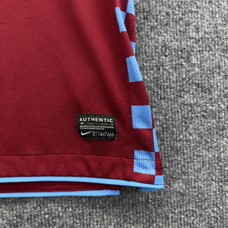 Nike Mens Aston Villa FC 2010-11 Home Soccer Jersey Claret Blue Small 381812-679 gallery