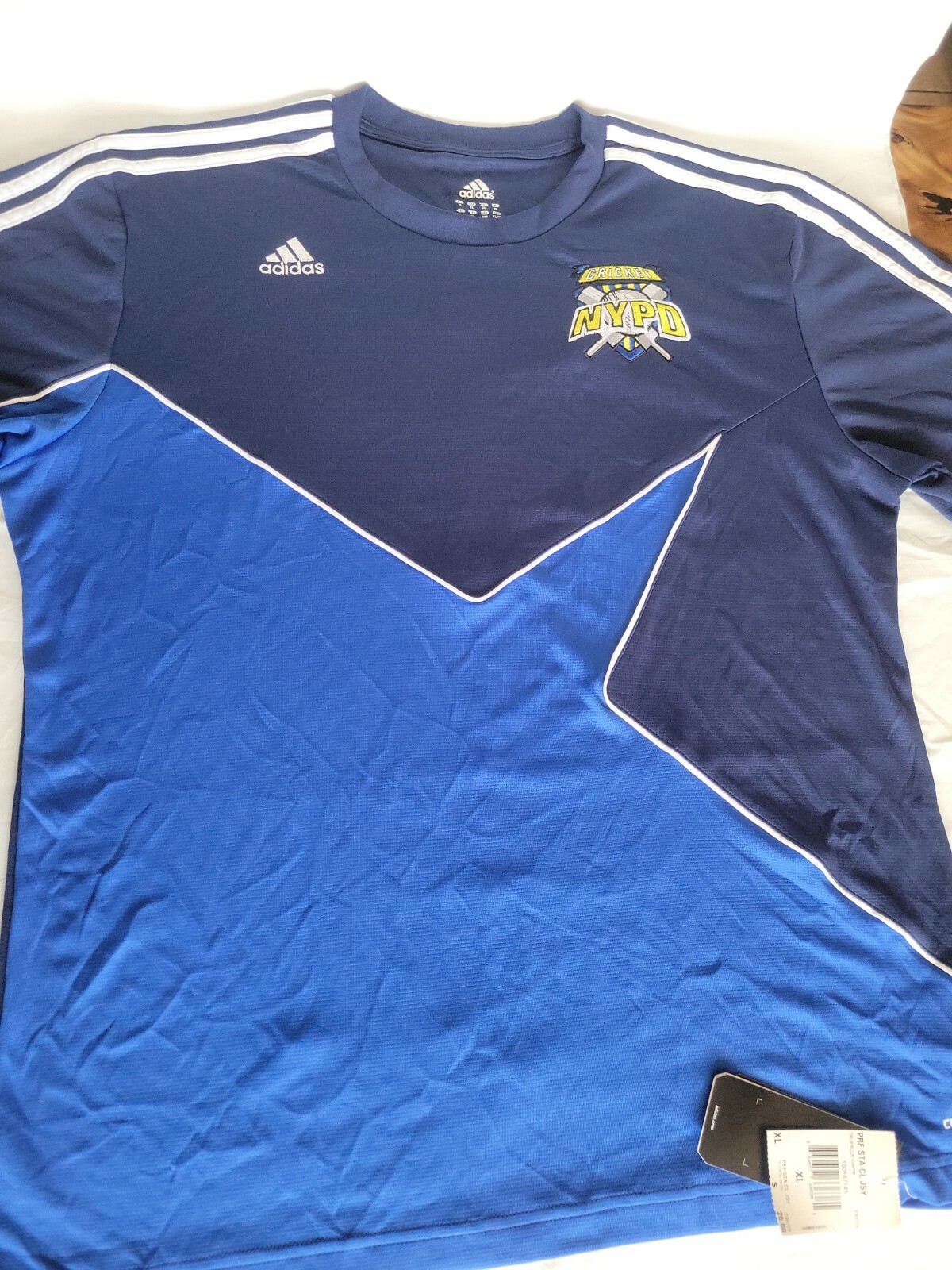 Adidas Climalite Cricket NYPD Sports Pre STA JSY Size XL New With Tags gallery