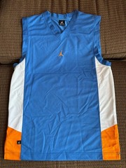 Vtg Nike Jordan Men’s Jumpman Basketball Mesh Tank Top Blue Tangerine Med – NWOT