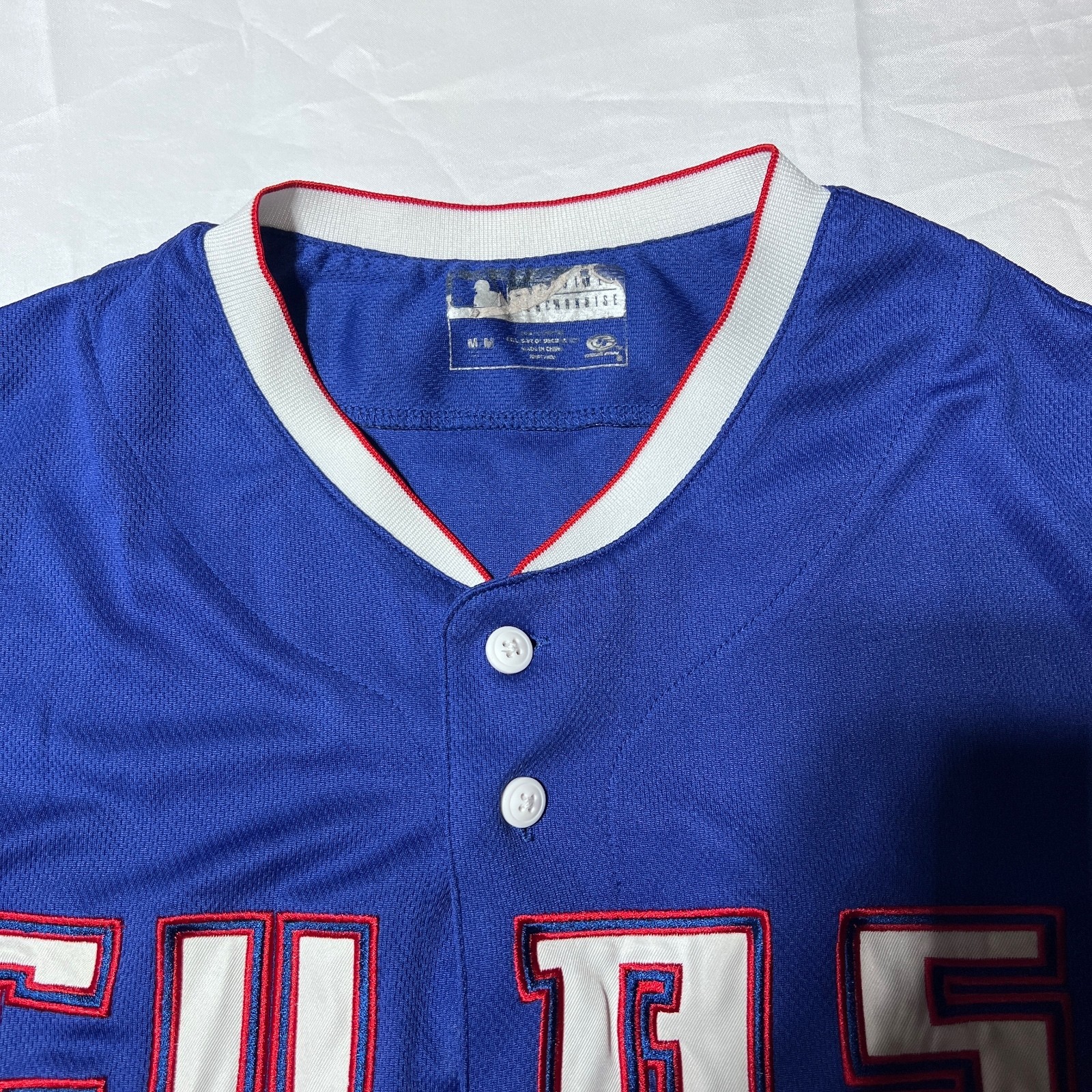 Vintage Chicago Cubs Blue Button-Up Baseball Jersey True Fan Block-Letter gallery