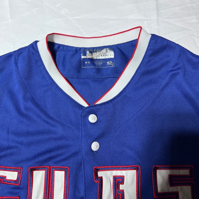 Vintage Chicago Cubs Blue Button-Up Baseball Jersey True Fan Block-Letter gallery