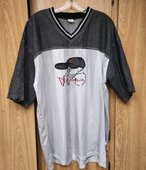 VINTAGE Platinum Hip Hop Jersey Mens XL Football Fubu Style Y2K Swapmeet Fashion