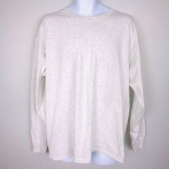 Gildan T Shirt sz XL Light Gray Ultra Cotton Minimalist Everyday Basic Normcore