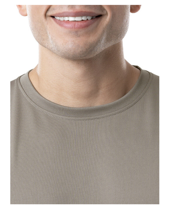 New Athletic Works Men Core Quick Dry Short Sleeve Tee TAN Shirt 2XL & LARGE gallery