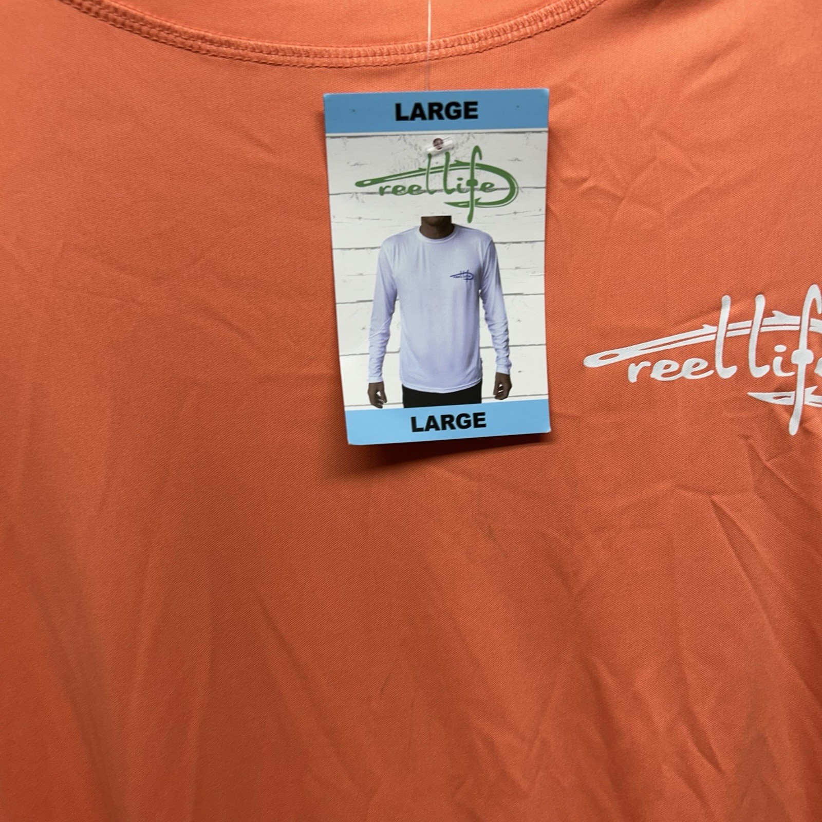 Salt Life Sun Ray Defender Series Men's Large Coral L/S Shirt (E5) gallery