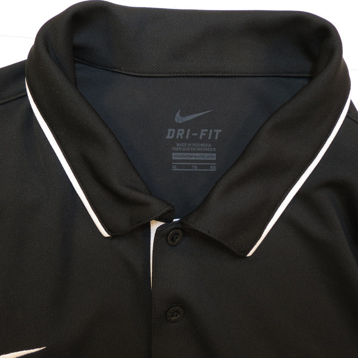 NIKE DRI FIT ARMY FOOTBALL UNIVERSITY GOLF POLO SHIRT Mens XL Black gallery