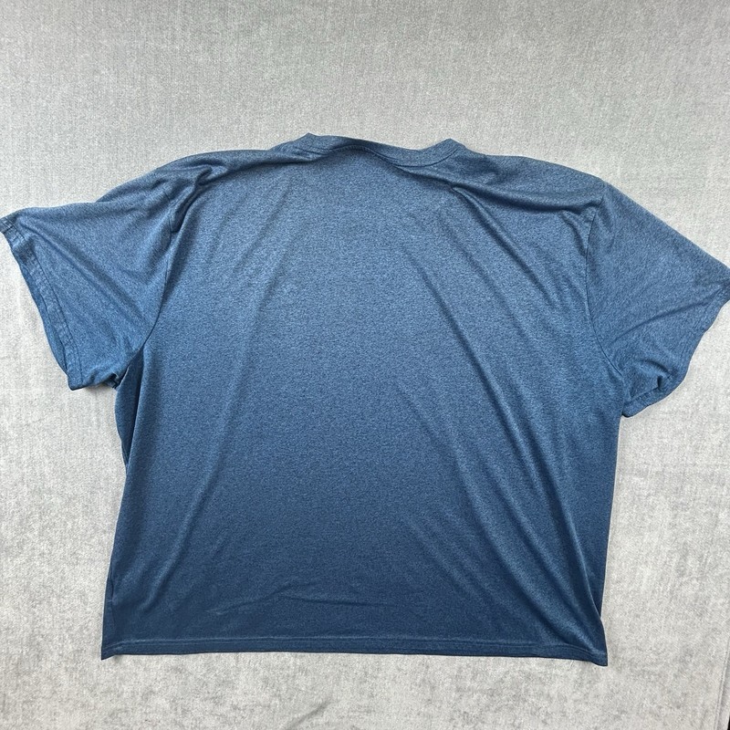 Everlast Sport T-Shirt Mens 4X Short Sleeve Heather Blue Crew Neck Activewear gallery