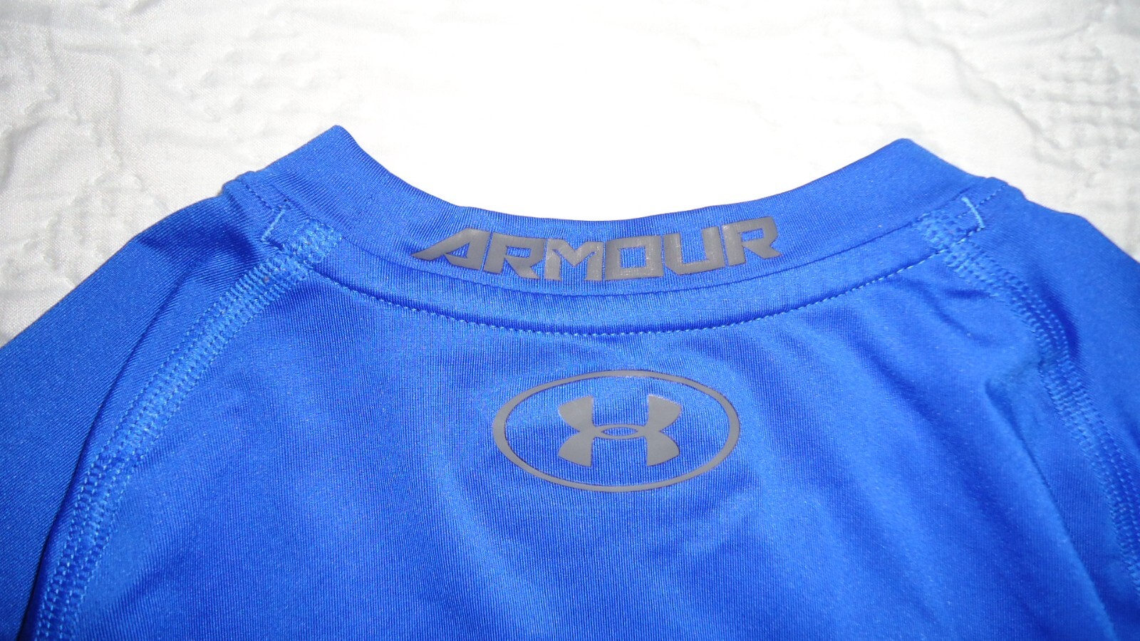 Under Armour Heat Gear Compression Shirt - Royal Blue - Youth Medium gallery