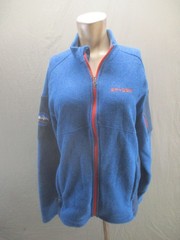Spyder Size M Mens Blue Long Sleeve Full Zip Pockets Outdoor Hiking Jacket 479