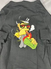 Swag Golf Hoodie Pullover Money To Burn Graphic Print Medium Black $228