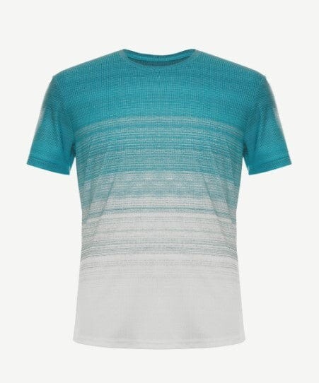 K-Swiss Men's Electric Strip Tennis PICKLEBALL Tee CELESTIAL BLUE SMALL NEW NWT gallery