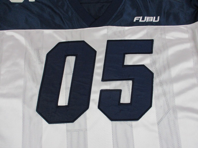 VINTAGE FUBU Jersey Mens 2XL XXL White Blue Football 05 Champions Street Wear gallery