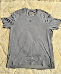 Reebok Men’s Activchill Speedwick T Shirt Light Gray Size Large