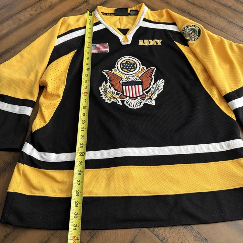 Rapid Dominance U.S. ARMY Black And Yellow Polyester Mesh Jersey Large gallery
