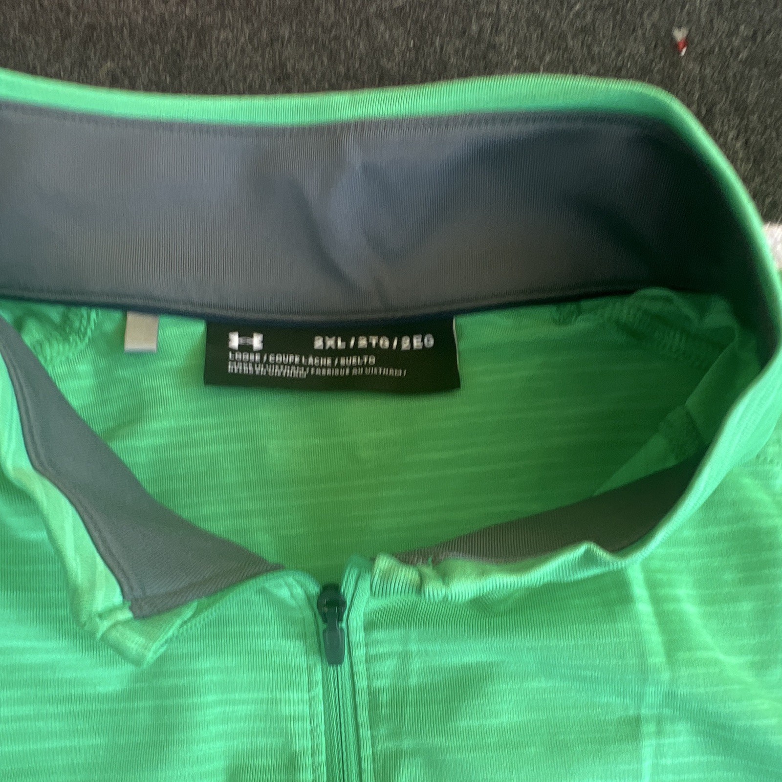 Under Armour Men’s Green 1/4 Zip Mock Neck Long Sleeve Loose Fit Pullover XL gallery