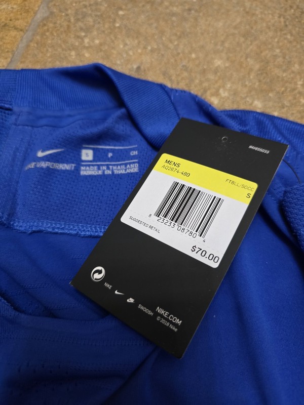 Nike Vaporknit II Soccer Shirt Jersey Game Royal Blue Men Small AQ2674-480 $70 gallery