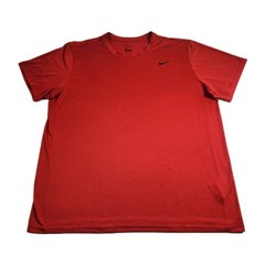 Nike Dri-FIT Shirt Men’s Size 2XL Red Short Sleeve Running Training Active Adult