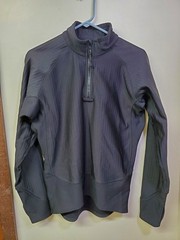 Tru Spec Pullover Shirt 1/4 Zip Men’s Medium Black Ribbed Stretchy Spandex Blend