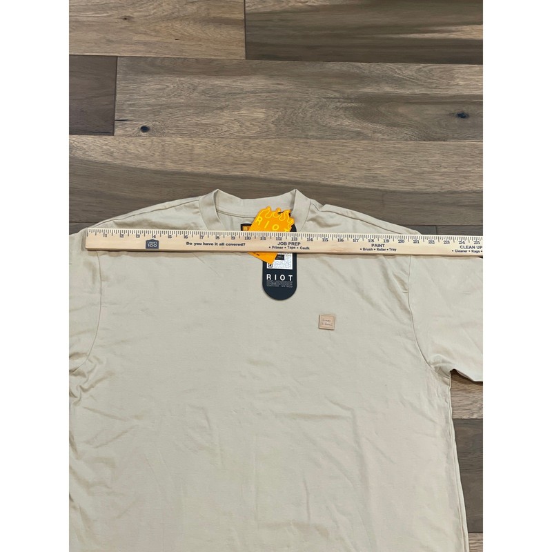 Riot Empire Neutral Beige Short Sleeve Top – Size L – NWT gallery