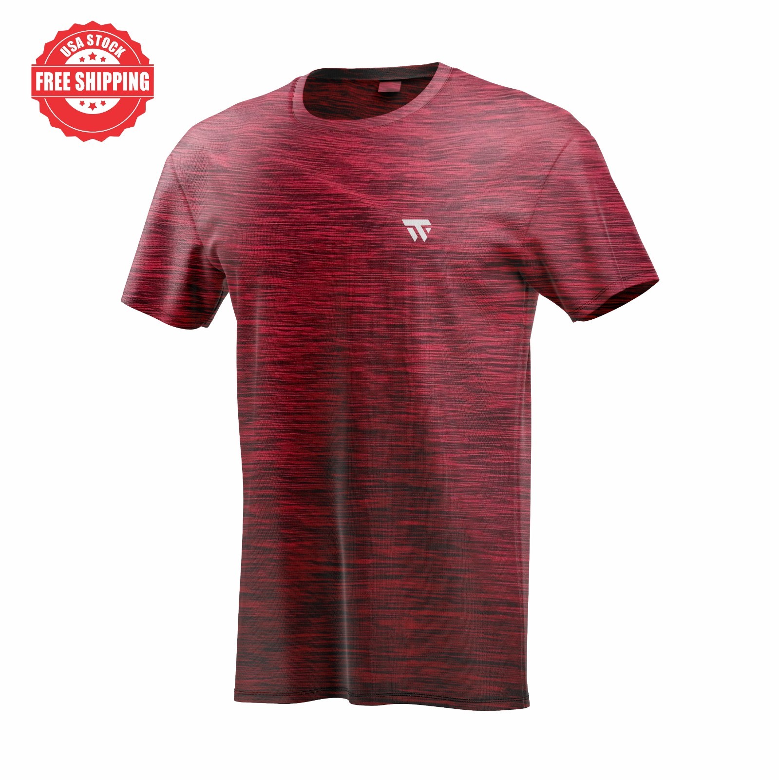 Men’s Royal Blue Gym T-Shirt Athletic Performance Workout Moisture Wicking Tee gallery