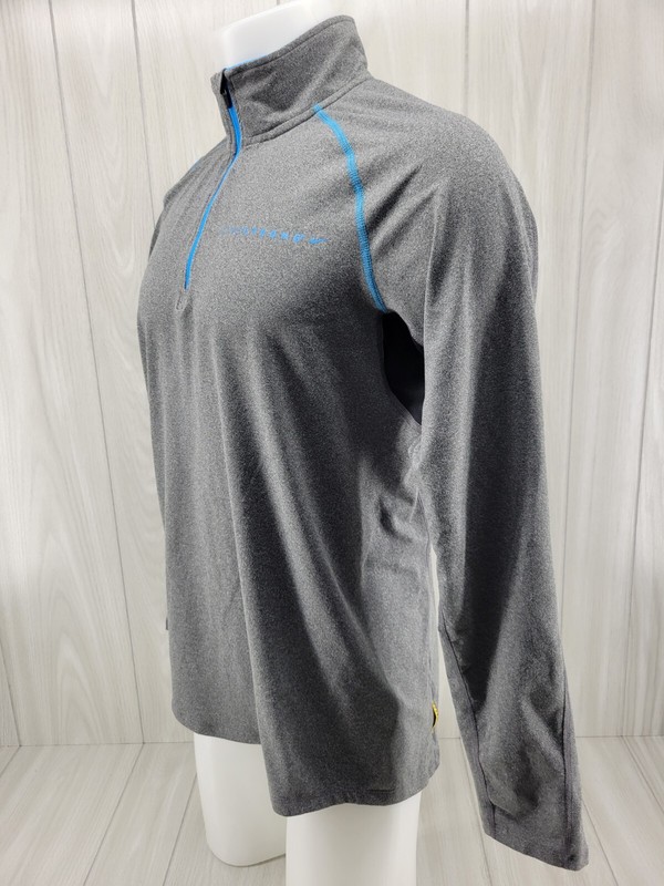 Nike Fit Livestrong 1/4 Zip LS Pullover Performance Shirt Mens Size Medium Gray gallery