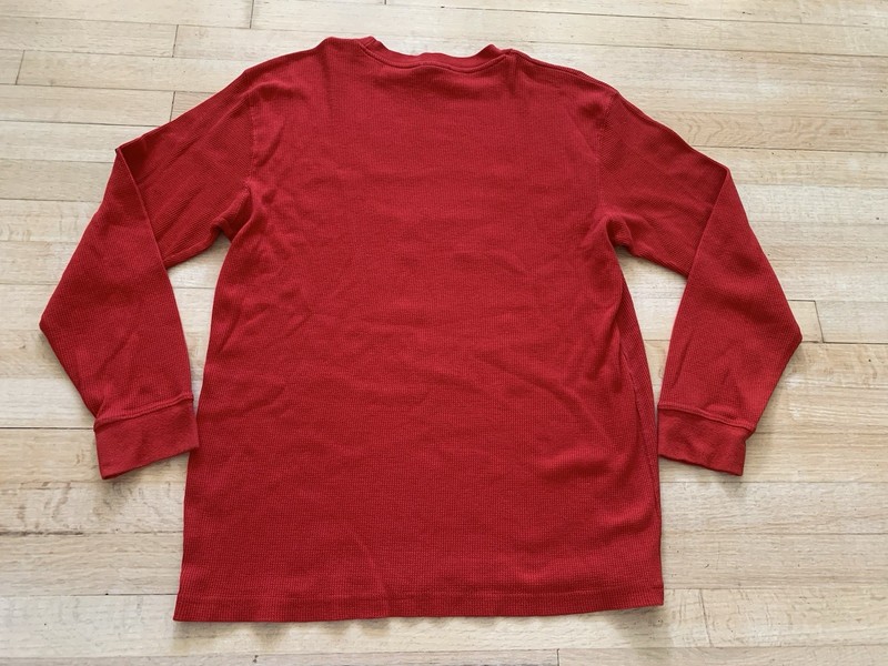 South Pole Thermal Waffle Knit Long Sleeve VTG Graphic Red Shirt Men’s Size XL gallery