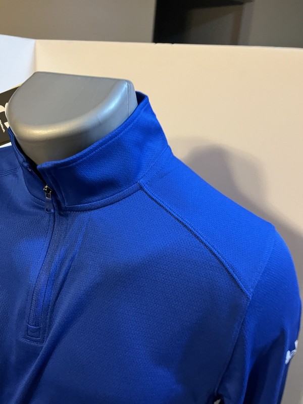 Under Armour Men’s LS 1/4 Zip Pullover Blue Polyester Small - NWT gallery