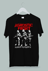 Agnostic Front Police Violence T-Shirt S M L XL 2XL 3XL