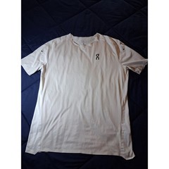 On Running Performance-T Men Medium White Short Sleeve Activewear Training Shirt