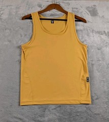 ASRV Tank Top Mens Medium Yellow Lycra Adaptiv Base Layer Performance DSG-1167