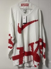 Nike Sportswear 🌟 Club Hockey Jersey White Red Men’s XL Oversized HV1137-100