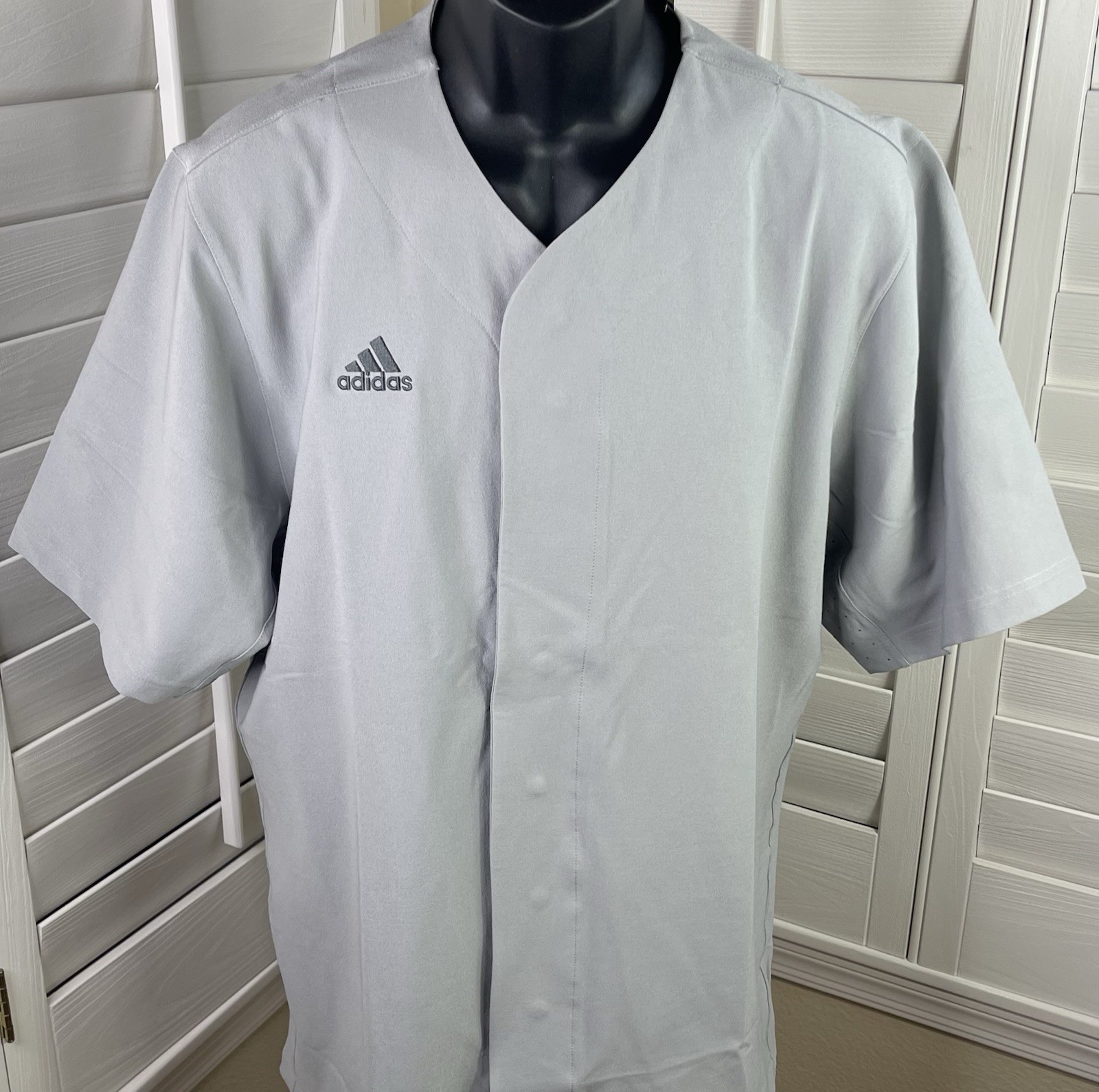 Adidas Baseball Icon Pro SS Gray Practice Jersey HG2411 - Men’s Medium - NWT $70 gallery