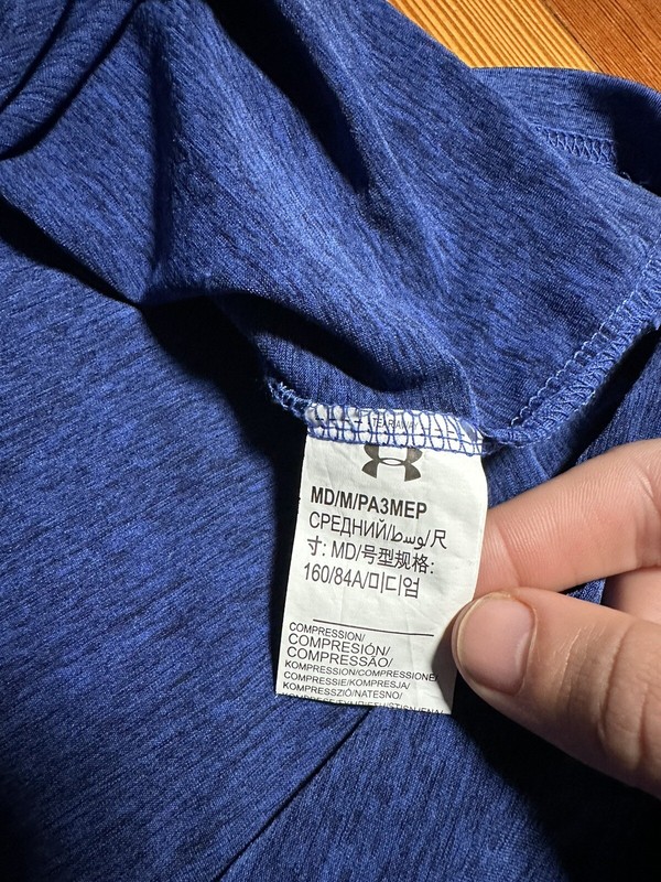 Under Armour Golf Shirt Solid Blue Poly Spandex Loose HeatGear Mens 3XL gallery