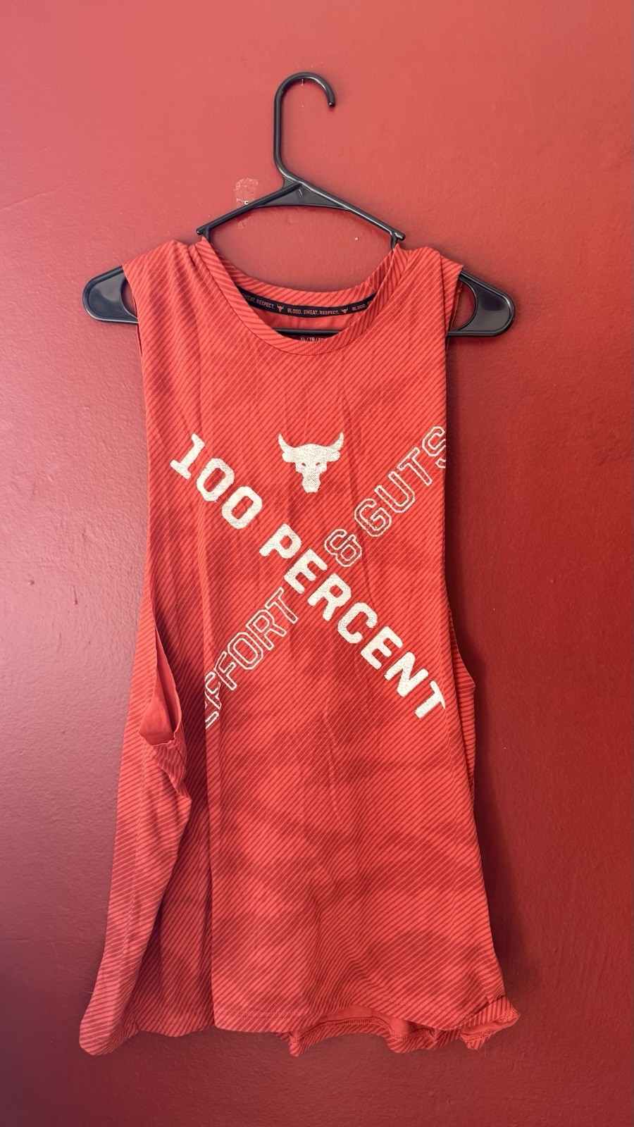 Under Armour Project Rock "100 Percent" Graphic Tank Top - XL Loose gallery