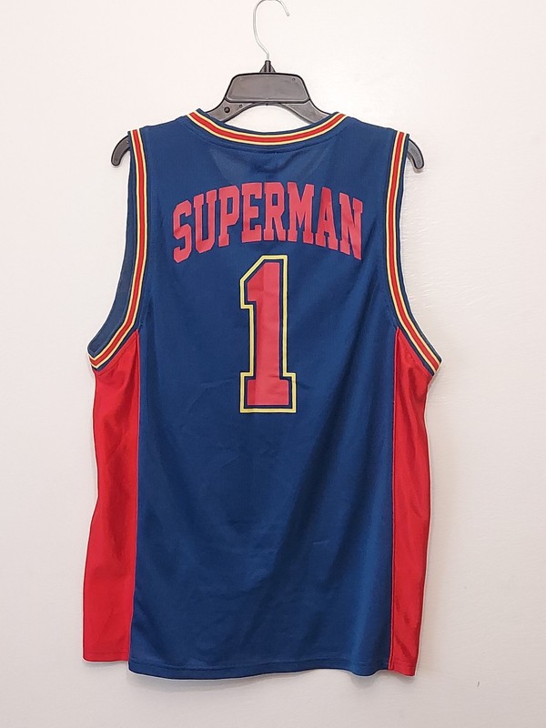 Superman Basketball Jersey DC Comics Adult Size Large Casual Pullover Vintage gallery