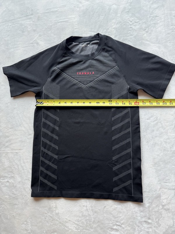 YoungLA Mens 465 Superhero Compression Tee Black Gray Red Letters Sz Large gallery
