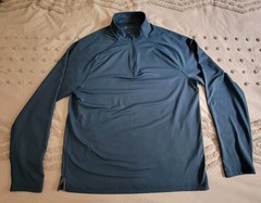 Rhone Session 1/4 Zip Pullover Men’s Medium Blue Performance Stretch Athletic