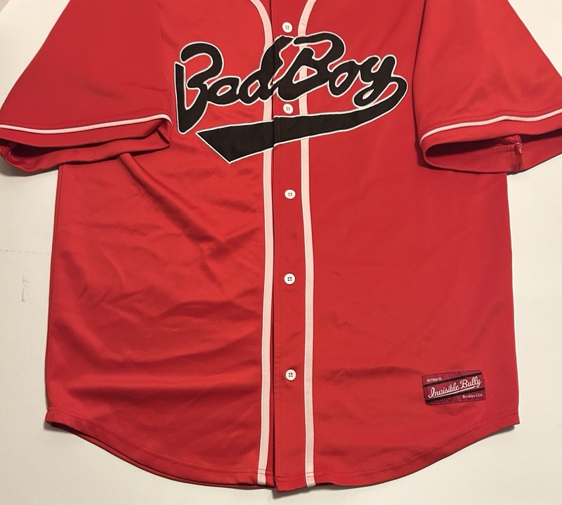 Bad Boy Notorious BIGGIE Invisible Bully Red Baseball Jersey | Men’s 2XL gallery