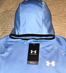 NEW UNDER ARMOUR, MENS MEDIUM, COLDGEAR INFRARED LONG-SLEEVE HOODIE, MSRP $70.00