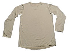 Polartec Military Cold Weather Silk Lightweight Undershirt- Sand – Small Regular