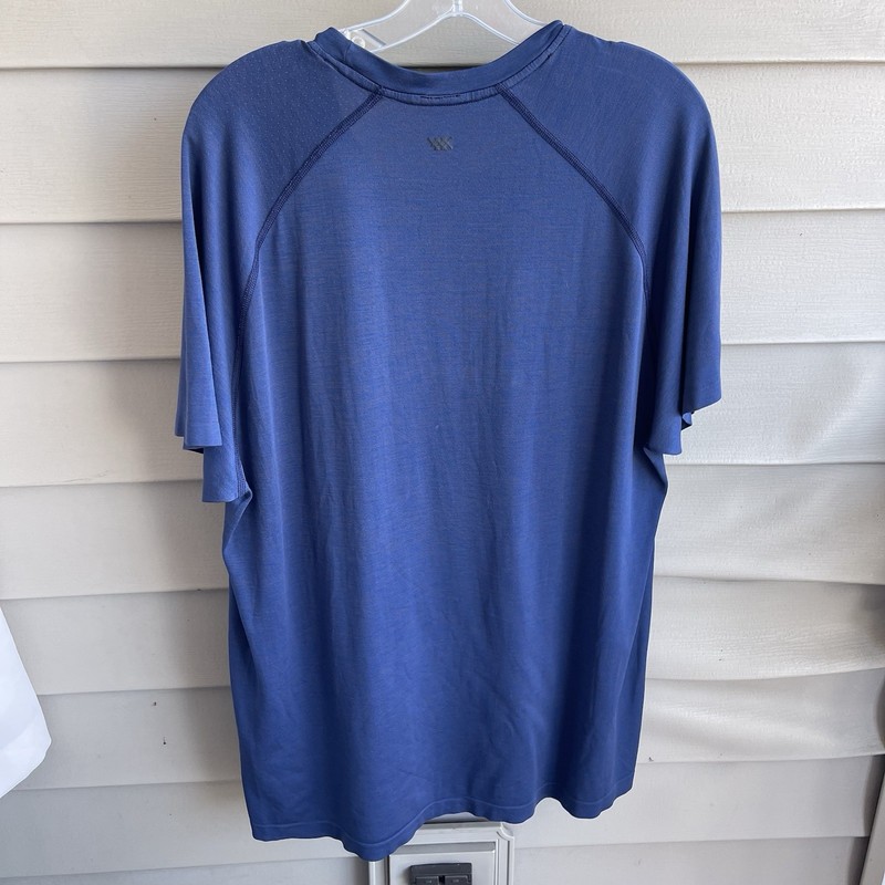 RHONE Reign Short Sleeve Performance Stretch T-Shirt Blue Men's Size XL Gym gallery